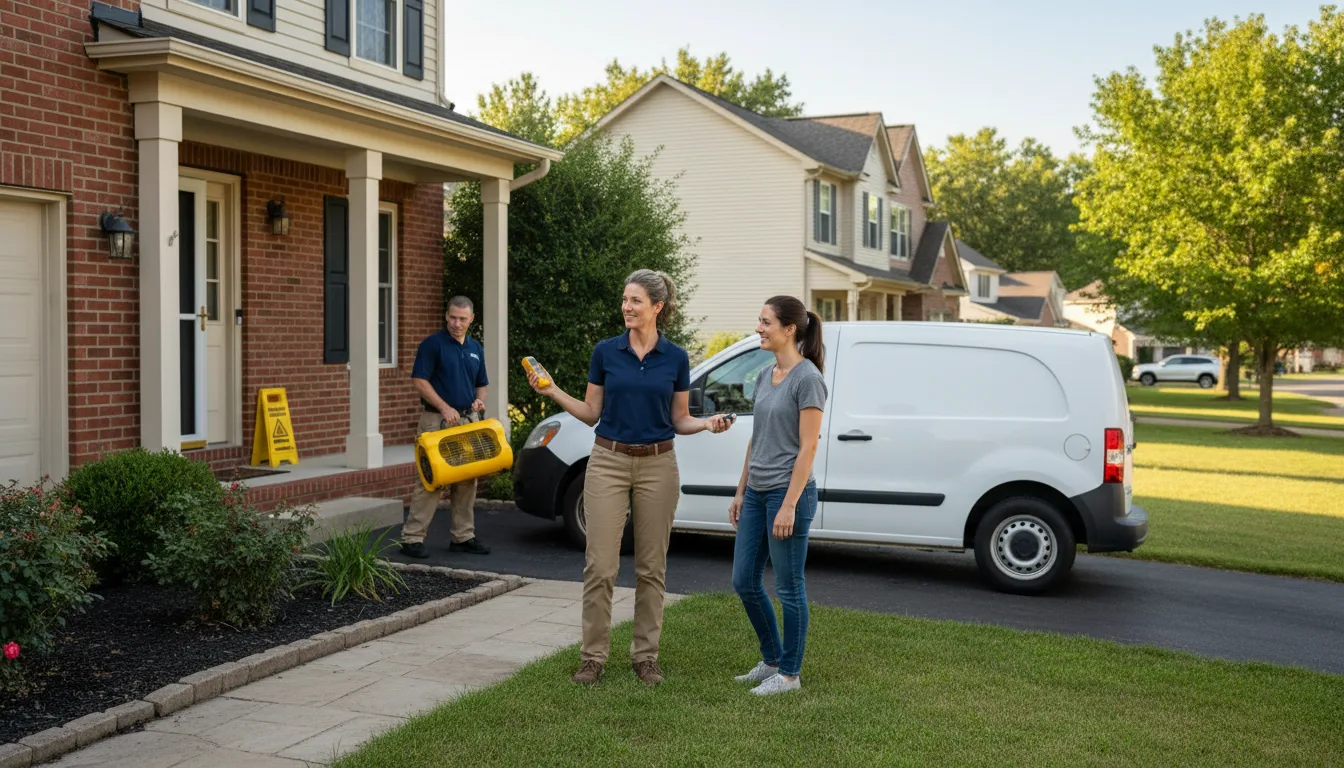Residential water damage restoration in Welcome, NC
